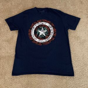 Mens Navy Blue Marvel Tee Size Large